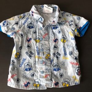 Paw patrol collared button up